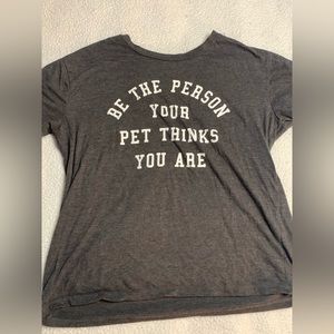 Mom quote shirt fits small/ medium super comfy and new never worn pet shirt